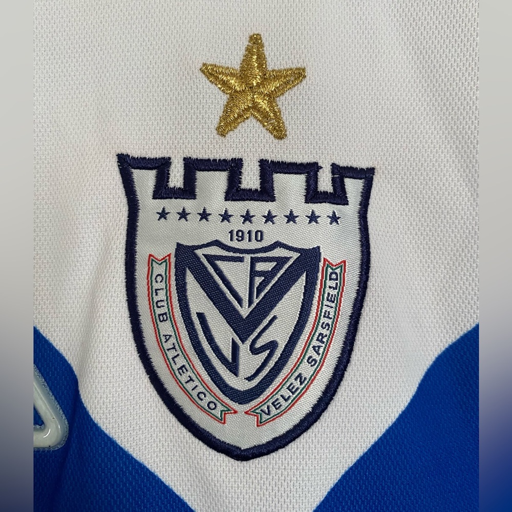 Soccer Jersey 2003 club Velez Argentina FILA Novartis Futbol white Voltaren - Picture 5 of 15